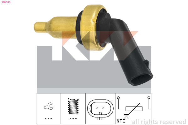 Senzor,temperatura lichid de racire 530 390 KW